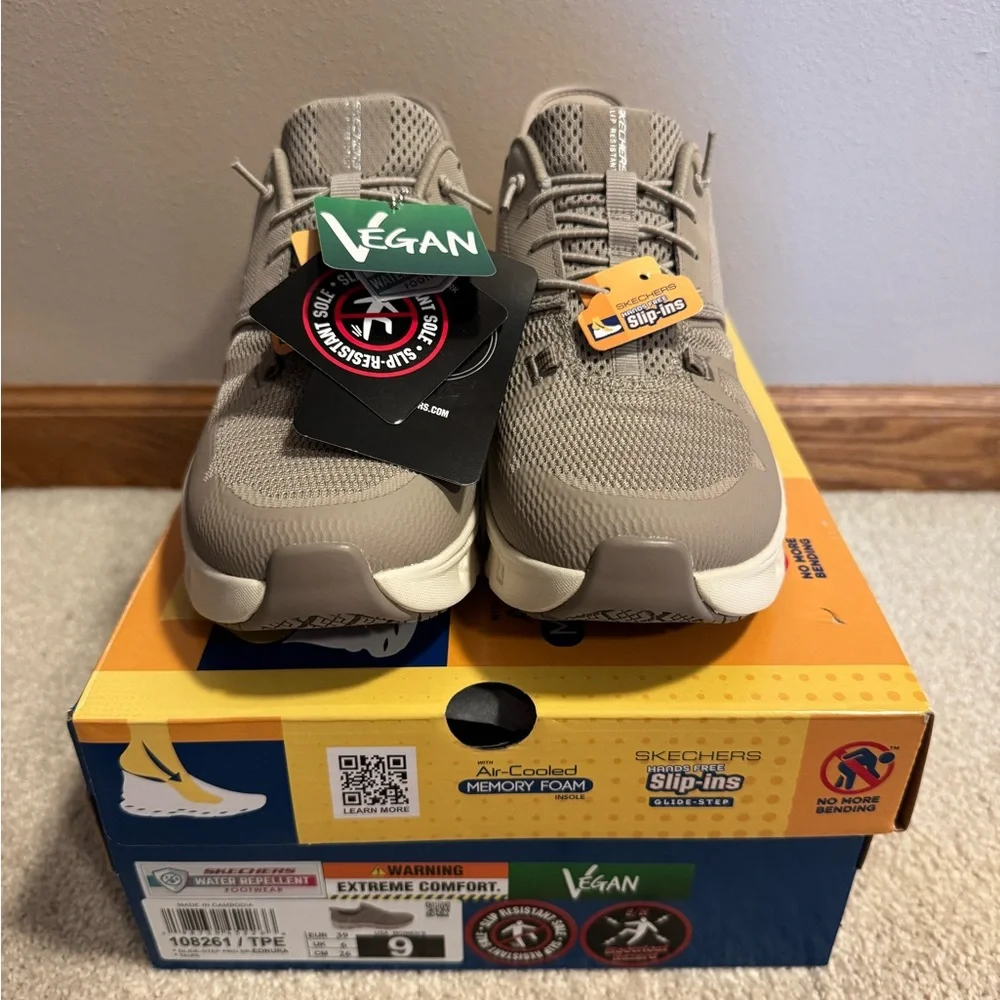 Skechers Tan Athletic Shoes with Enhanced Comfort - Picture 3 of 3